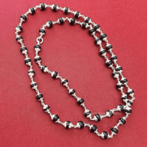 Karungali Silver Capping Mala
