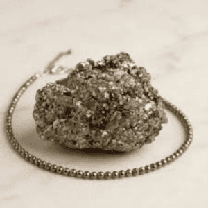 Raw Pyrite Anklet